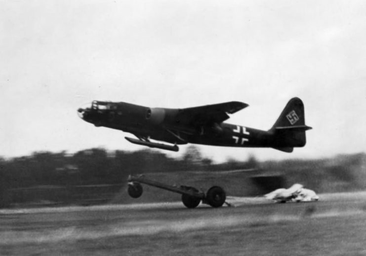 Arado 234 during take-off
